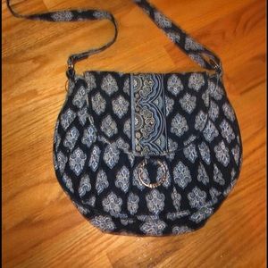 Adjustable Navy and Blue Vera Bradley Purse